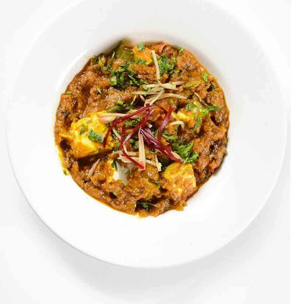 khade masale ka paneer with  Tees Hazaari Paratha